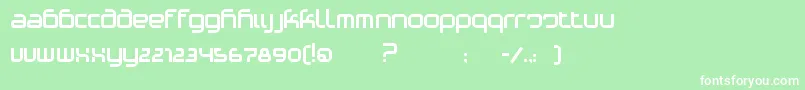 PhinoVariation Font – White Fonts on Green Background