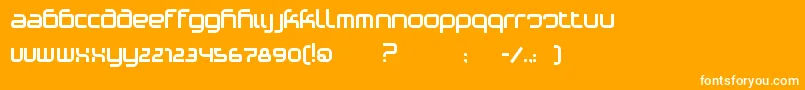 フォントPhinoVariation – オレンジの背景に白い文字