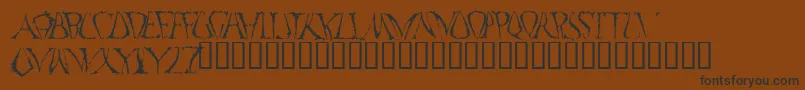 FunkoOccelatus Font – Black Fonts on Brown Background