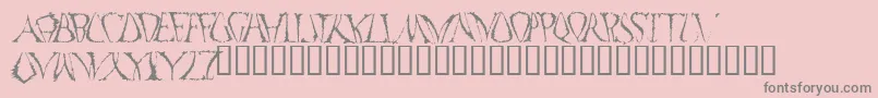 FunkoOccelatus Font – Gray Fonts on Pink Background