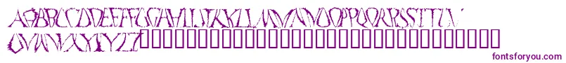 FunkoOccelatus-fontti – violetit fontit valkoisella taustalla