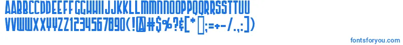 Шрифт Ap – синие шрифты на белом фоне