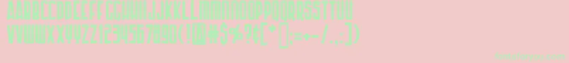 Ap Font – Green Fonts on Pink Background