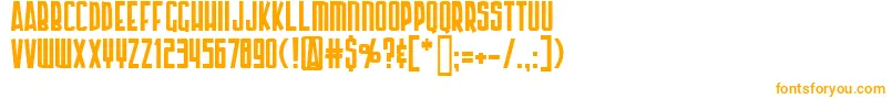 Ap Font – Orange Fonts on White Background