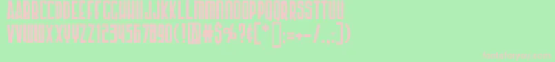 Ap Font – Pink Fonts on Green Background