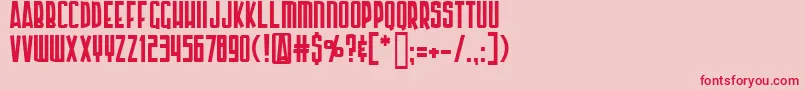 Ap Font – Red Fonts on Pink Background