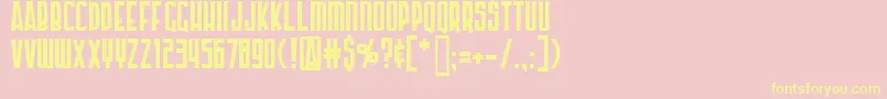 Шрифт Ap – жёлтые шрифты на розовом фоне