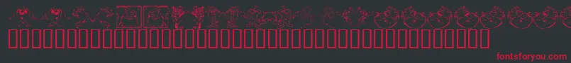Tazthedevil Font – Red Fonts on Black Background