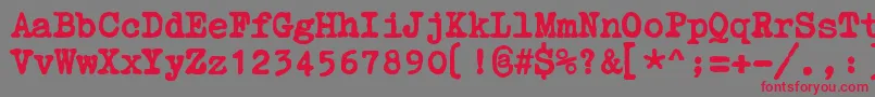 ZaiCourierpolski1941-Schriftart – Rote Schriften auf grauem Hintergrund