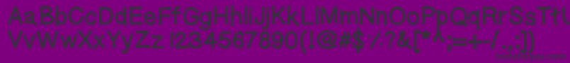 Geldoticaplainlowercasethickf-Schriftart – Schwarze Schriften auf violettem Hintergrund
