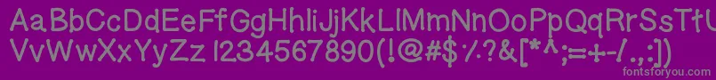 fuente Geldoticaplainlowercasethickf – Fuentes Grises Sobre Fondo Morado