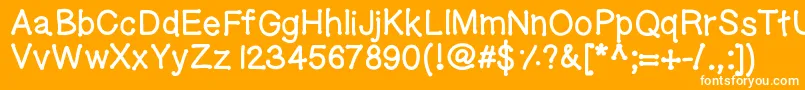 More about Geldoticaplainlowercasethickf Font Geldoticaplainlowercasethickf Font – White Fonts on Orange Background