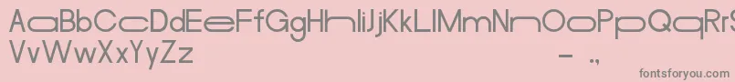 MerulaLong Font – Gray Fonts on Pink Background