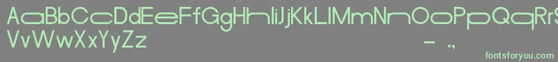 MerulaLong Font – Green Fonts on Gray Background