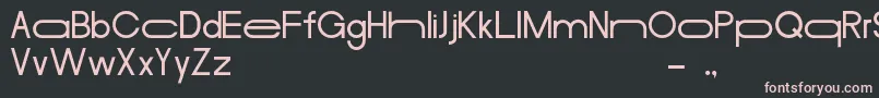 MerulaLong Font – Pink Fonts on Black Background
