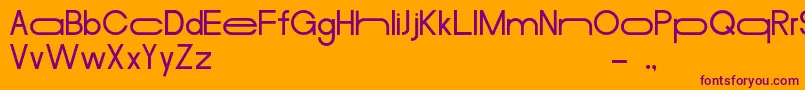 MerulaLong Font – Purple Fonts on Orange Background
