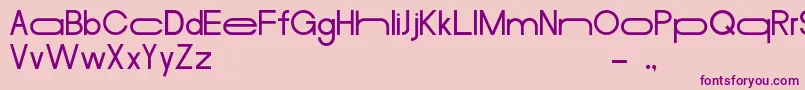 MerulaLong Font – Purple Fonts on Pink Background