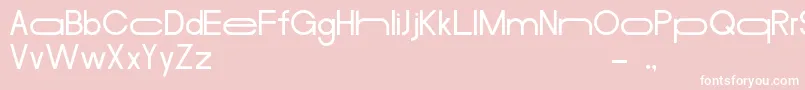 MerulaLong Font – White Fonts on Pink Background