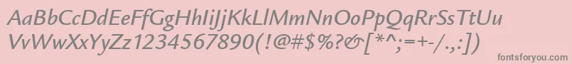 LegacySansMdItcTtMediumita Font – Gray Fonts on Pink Background