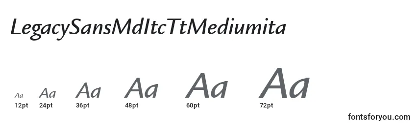 LegacySansMdItcTtMediumita Font Sizes