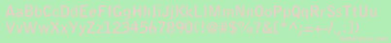 BellGothicBold Font – Pink Fonts on Green Background