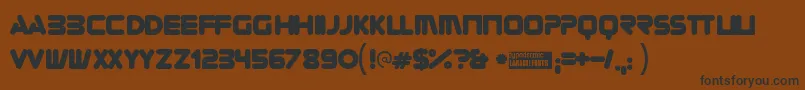 Zorque Font – Black Fonts on Brown Background