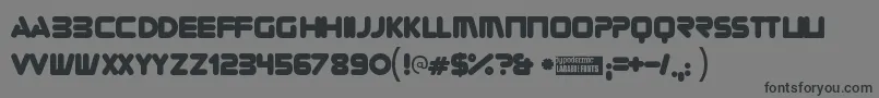 Zorque Font – Black Fonts on Gray Background