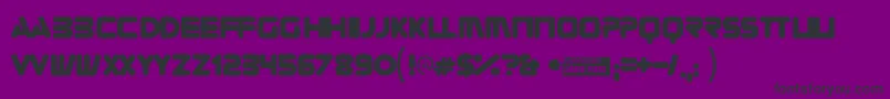 フォントZorque – 紫の背景に黒い文字