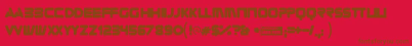 More about Zorque Font Zorque Font – Brown Fonts on Red Background
