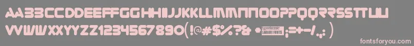 Zorque Font – Pink Fonts on Gray Background