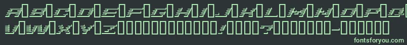 Шрифт AddShad – зелёные шрифты на чёрном фоне