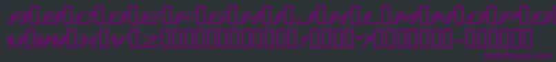 Шрифт AddShad – фиолетовые шрифты на чёрном фоне