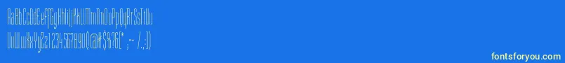StMovieheadBook Font – Yellow Fonts on Blue Background
