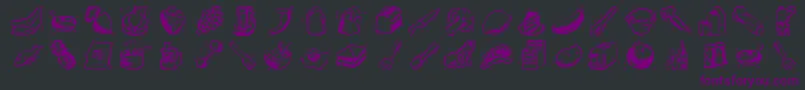 Counters Font – Purple Fonts on Black Background