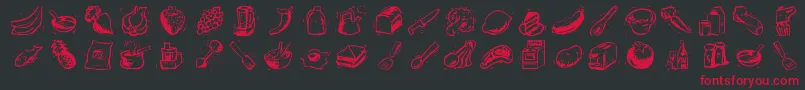 Шрифт Counters – красные шрифты на чёрном фоне
