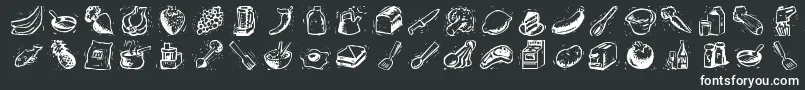 Counters Font – White Fonts on Black Background