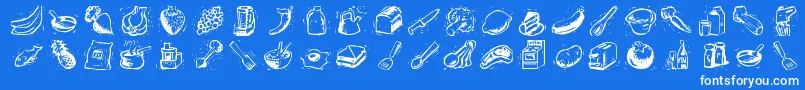 Counters Font – White Fonts on Blue Background