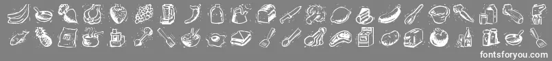 Counters Font – White Fonts on Gray Background