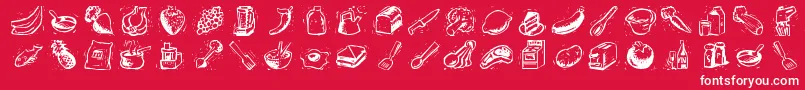 Counters Font – White Fonts on Red Background