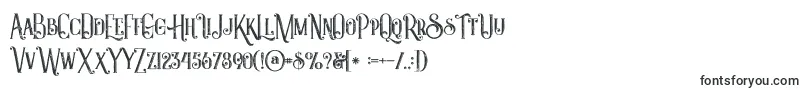 Шрифт Castileinlinegrunge – маленькие шрифты