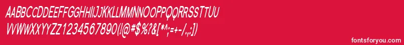 SfflorencesanssccompBoldit Font – White Fonts on Red Background