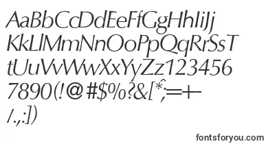  O801FlareItalic font
