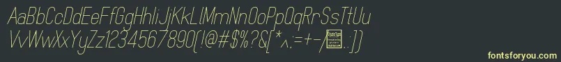 fuente MindblueLightItalicDemo – Fuentes Amarillas Sobre Fondo Negro
