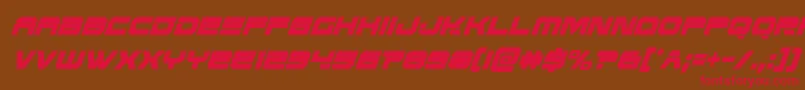 Eridanusxtracondital Font – Red Fonts on Brown Background