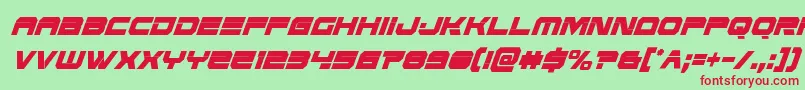 Eridanusxtracondital Font – Red Fonts on Green Background