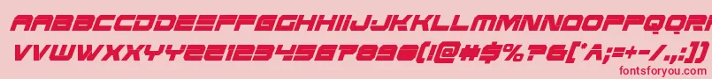Eridanusxtracondital Font – Red Fonts on Pink Background