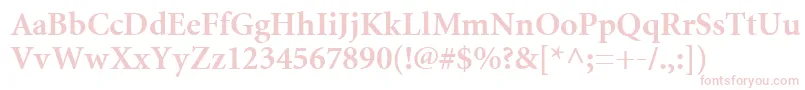 MiniatureBold Font – Pink Fonts on White Background