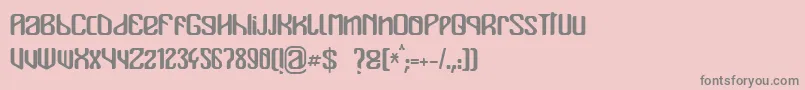 Mualk Font – Gray Fonts on Pink Background
