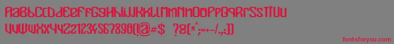 Mualk Font – Red Fonts on Gray Background