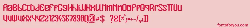 Mualk Font – Red Fonts on Pink Background